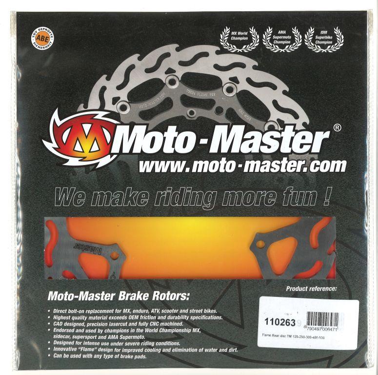 DISC BRAKE REAR TM 01-03 FLAME, MOTO-MASTER 110263