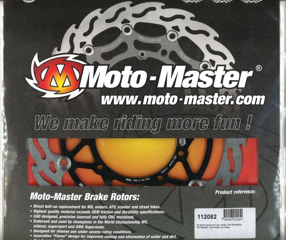 270 DISC FRONT 95-13 CR CRF, MOTO-MASTER 112082 OVERSIZE