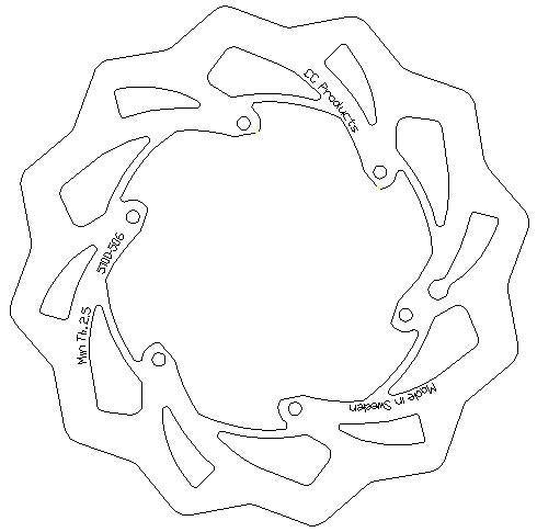 270 DISC FRONT KTM HUSABERG, CrossCenter 5100-506 OVERSIZE