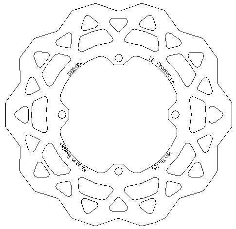 270 DISC FRONT RMZ250 450 CC, CrossCenter 5100-504 OVERSIZE