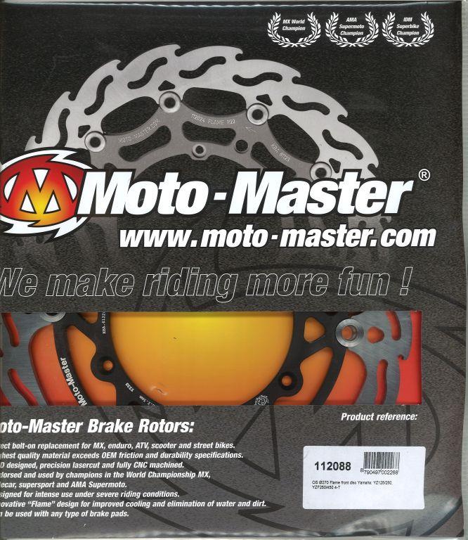 270 DISC FRONT 08-12 YZ YZF, MOTO-MASTER 112088 OVERSIZE