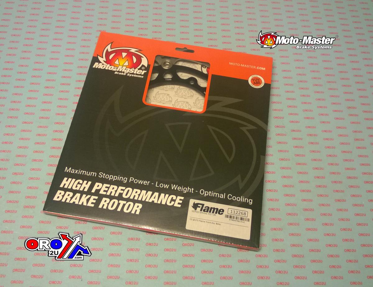 270 DISC FRONT 13-18 BETA, MOTO-MASTER OVERSIZE 112268, NEED ADAPTOR 211079