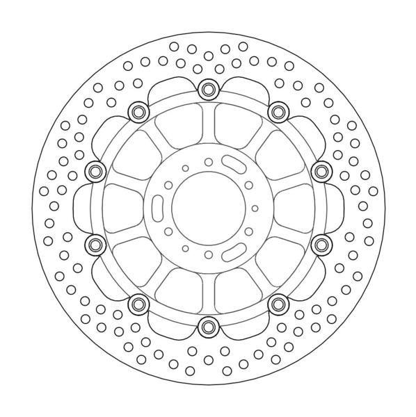 DISC BRAKE FRONT HALO CBF600, MOTO-MASTER 113107 HONDA