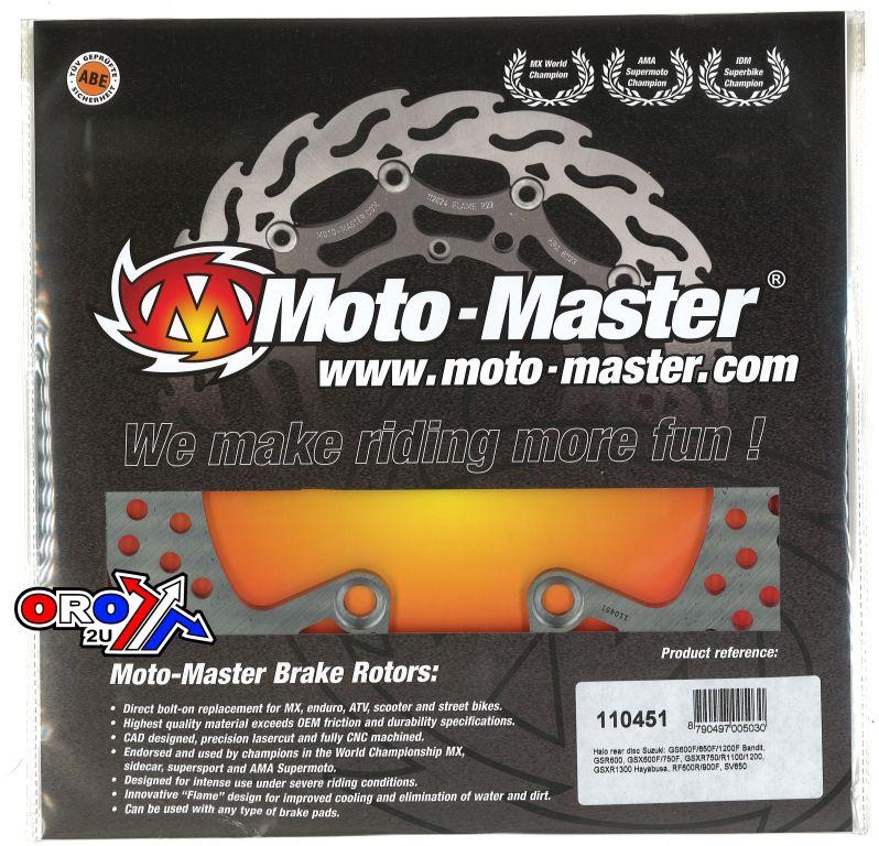 DISC BRAKE REAR SUZUKI GS GSR, MOTO-MASTER 110451 ROAD