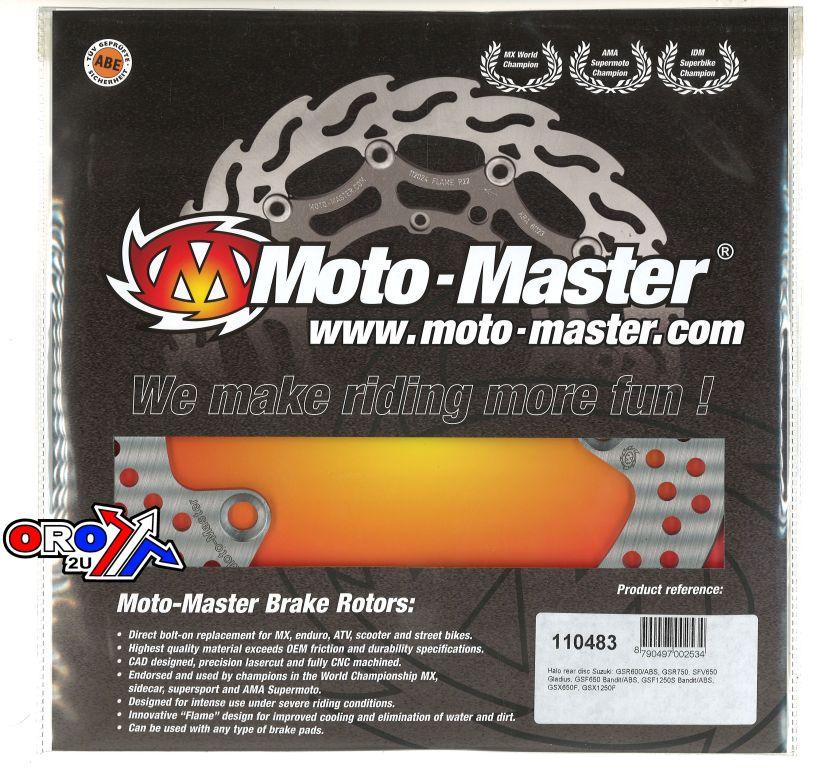 DISC BRAKE REAR GSR, SFV650, MOTO-MASTER 110483 ROAD