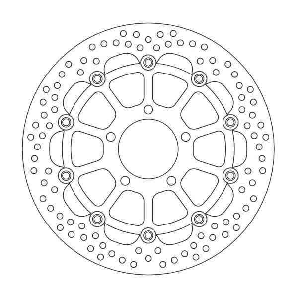 DISC BRAKE FRONT SUZUKI, MOTO-MASTER 112134 ROAD, 40-579.HALO