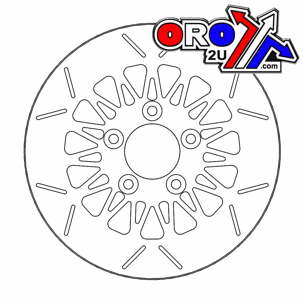 DISC BRAKE REAR HARLEY RIALTO, MOTO-MASTER 110637, ROAD, MC