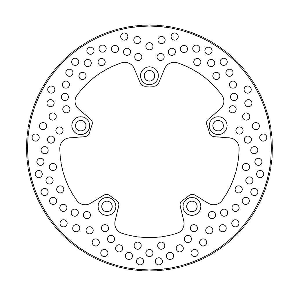 DISC BRAKE REAR HALO SV 650, MOTO-MASTER 110710, ROAD, MC