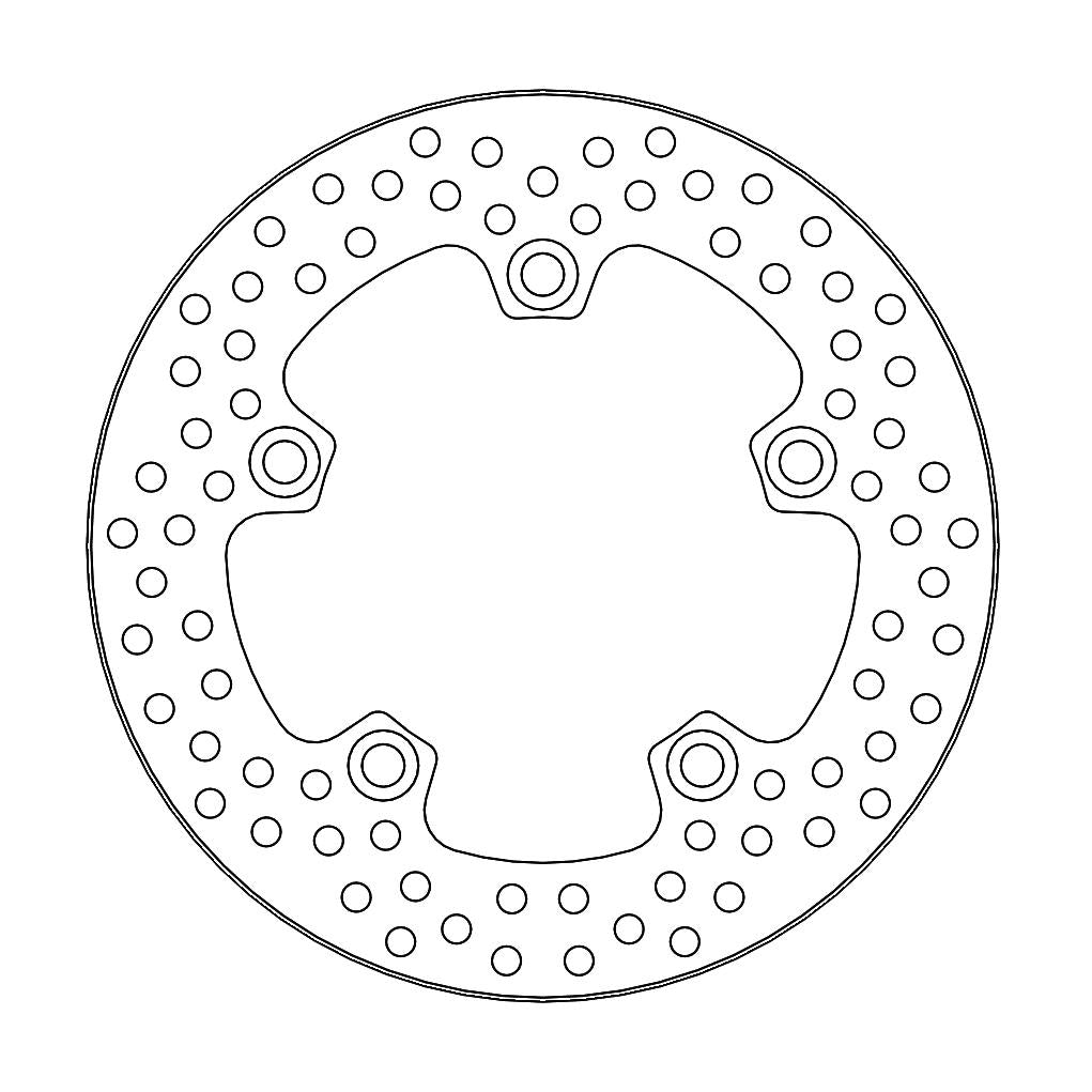 DISC BRAKE REAR HALO GSX-R, MOTO-MASTER 110714, ROAD, MC