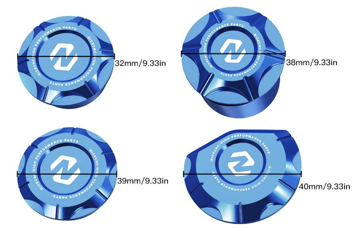 Frame Hole Plugs Blue Yamaha YZ250 2016-2023