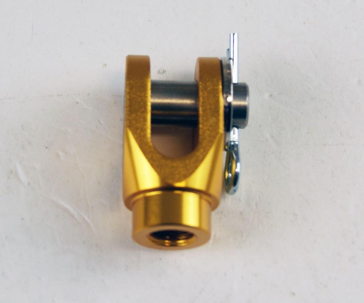 BRAKE CLEVIS REAR GOLD KX KXF, FIR ASRBC-01, CNC ALLOY