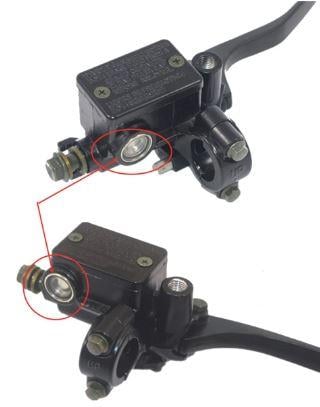 RESERVOIR SIGHT GLASS + GASKET 12mm MASTER BRAKE CYLINDER