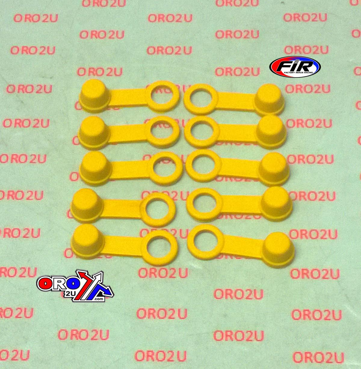 TRADE PACK 10 RUBBER CAPS YELLOW, TRADE £0.40 EA. BLEED NIPPLE COVER CAP