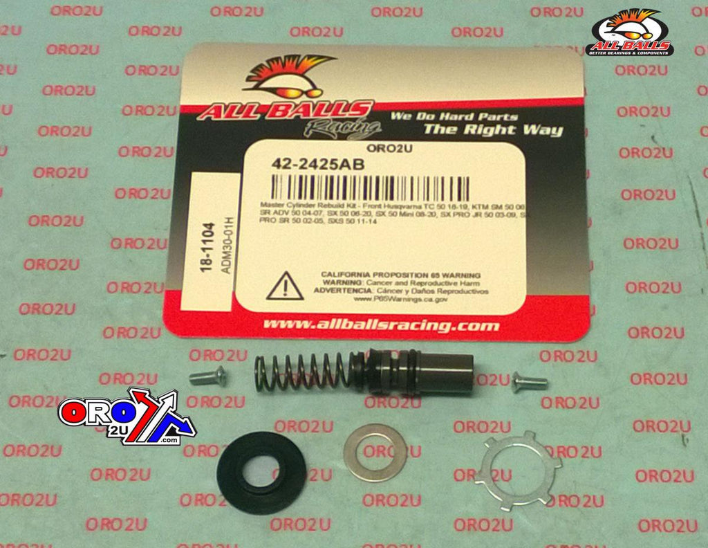 BRAKE MASTER CYL REBUILD KIT ALLBALLS, ALLBALLS 18-1104 GASGAS/KTM/HUSKY 50 FRONT
