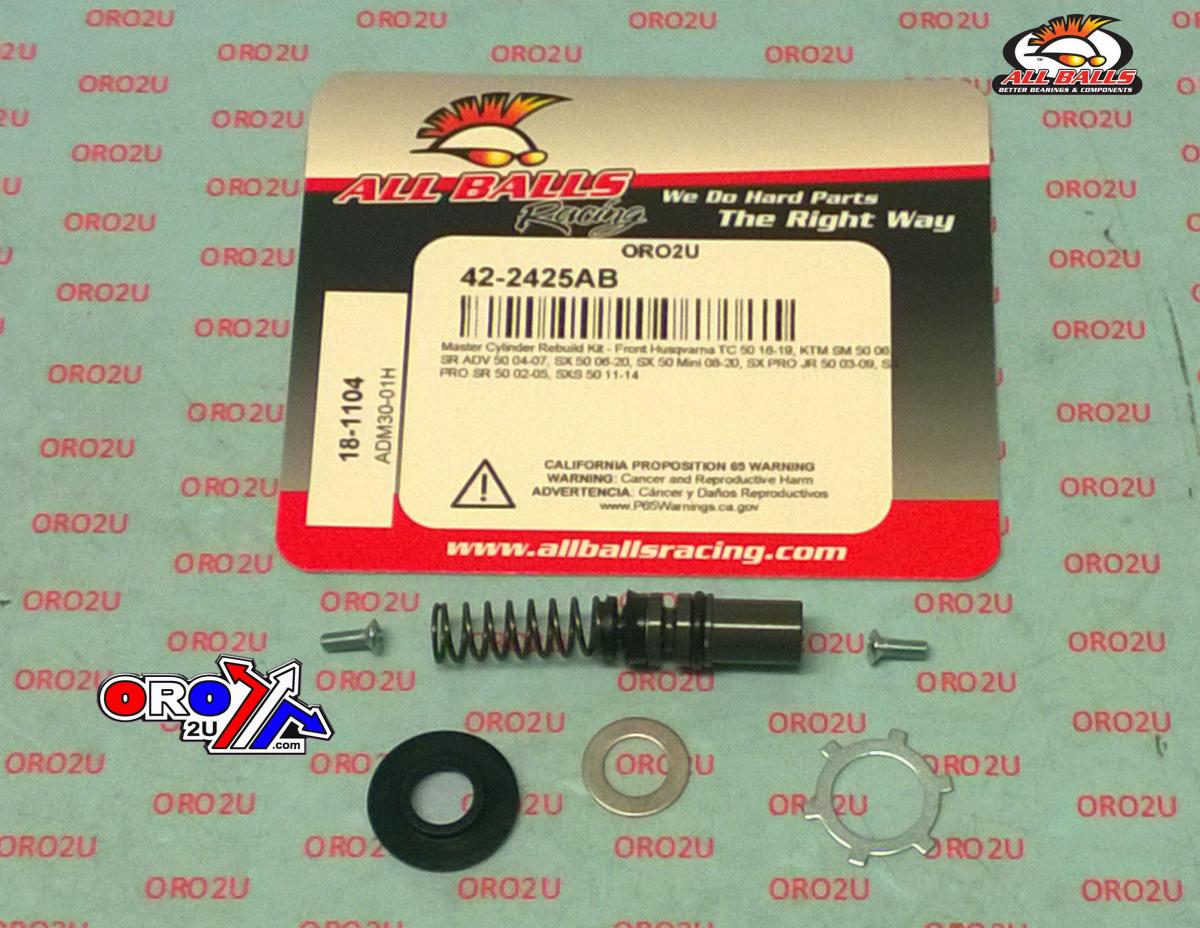 BRAKE MASTER CYL REBUILD KIT ALLBALLS, ALLBALLS 18-1104 GASGAS/KTM/HUSKY 50 FRONT
