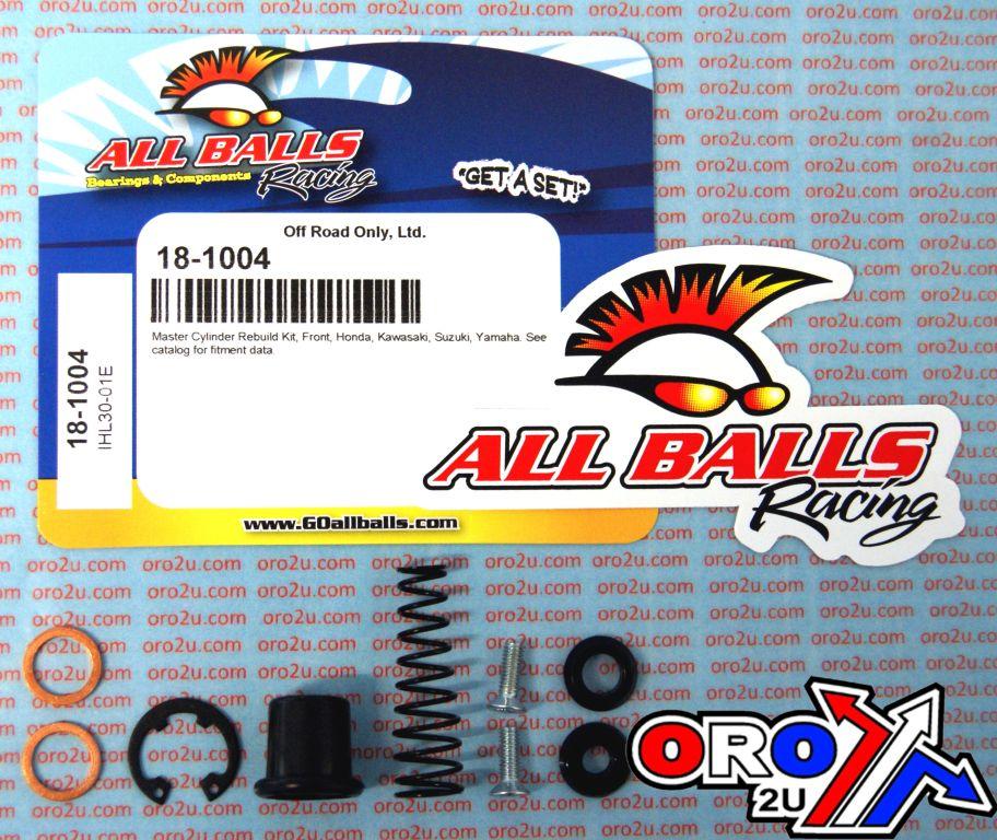 BRAKE MASTER CYL REBUILD KIT ALLBALLS, ALLBALLS 18-1004 ARCTIC-CAT/CAN-AM/HON/KAW/SUZ/YAM