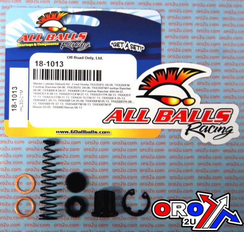 CLUTCH/BRAKE MASTER CYL REBUILD KIT ALLBALLS, ALLBALLS 18-1013 ROAD/QUAD HON/KAW/SUZ