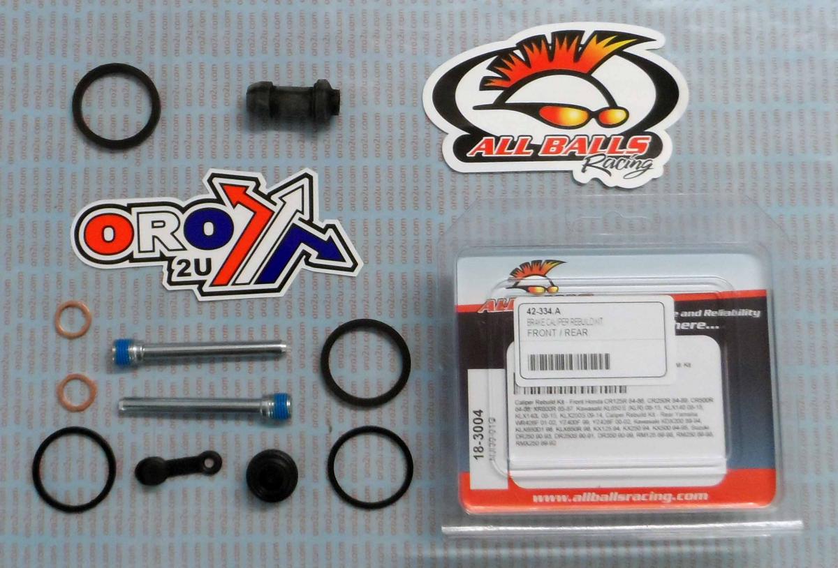 BRAKE CALIPER REBUILD KIT ALLBALLS, ALLBALLS 18-3004 CAN-AM/HON/KAW FRONT-CAN/KAW/SUZ REAR