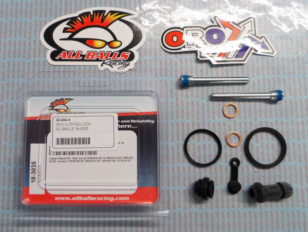 BRAKE CALIPER REBUILD KIT ALLBALLS, ALLBALLS 18-3035 SUZ/YAM 91-20 REAR