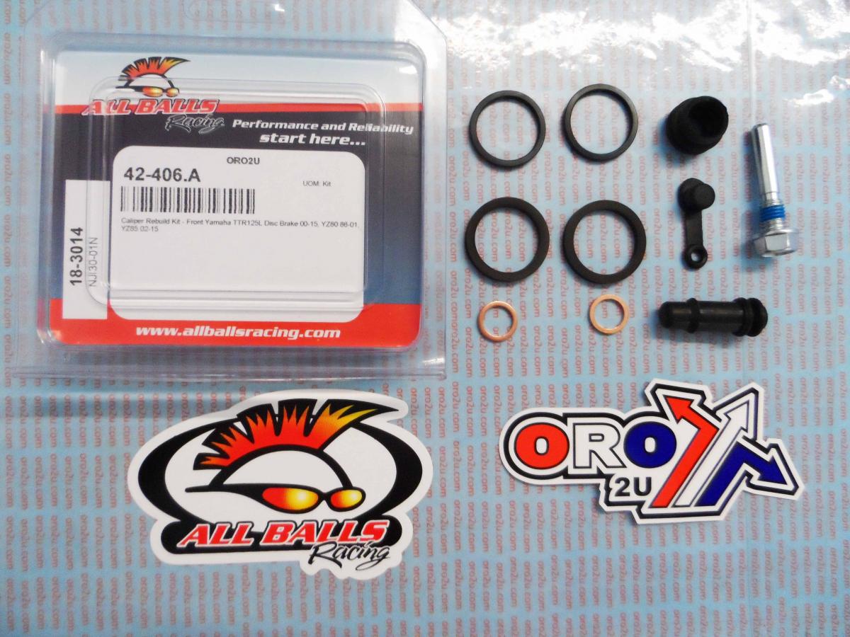BRAKE CALIPER REBUILD KIT ALLBALLS, ALLBALLS 18-3014 YAM TTR125/YZ80/85 86-22 FRONT