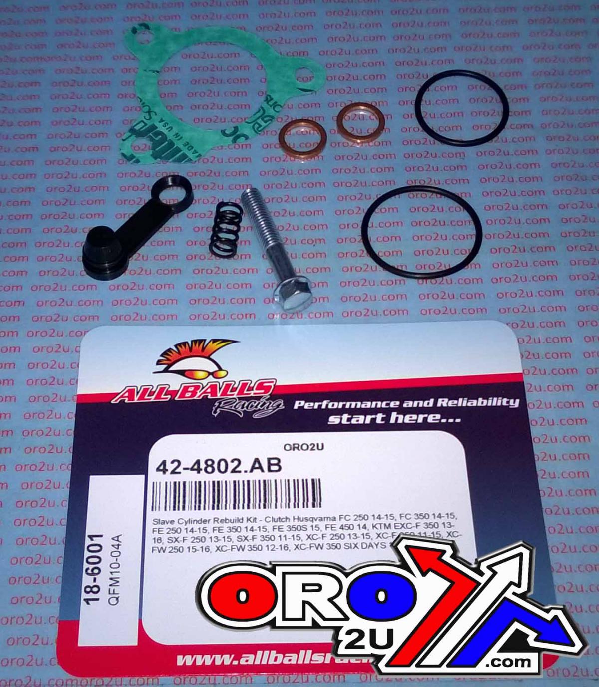 CLUTCH SLAVE CYL REBUILD KIT ALLBALLS, ALLBALLS 18-6001 KTM HUSKY/KTM 250-450 11-16
