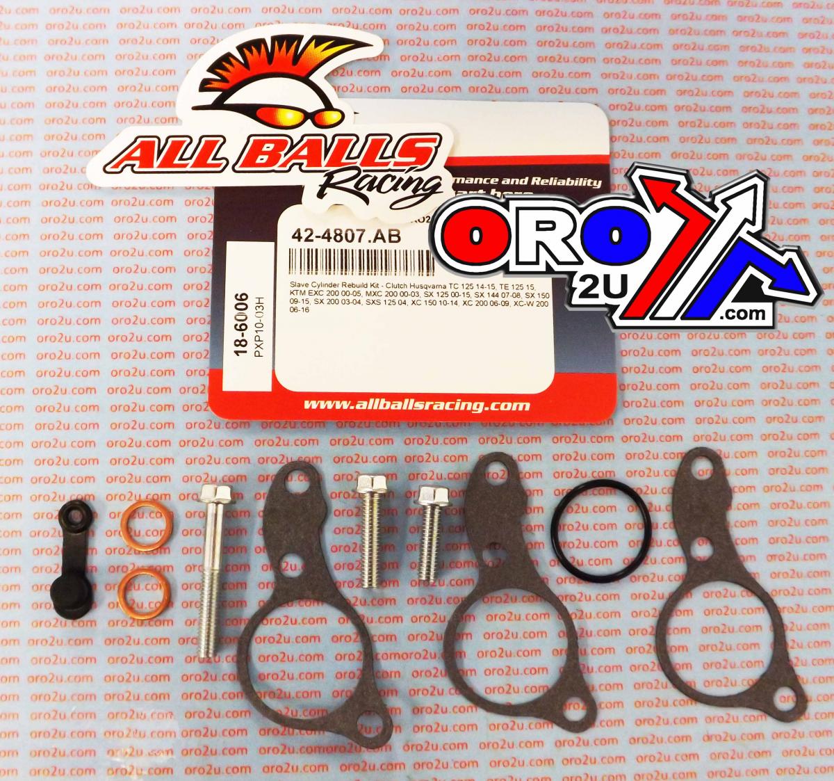 CLUTCH SLAVE CYL REBUILD KIT ALLBALLS, ALLBALLS 18-6006 KTM/HUSKY 125/144/150/200 00-16