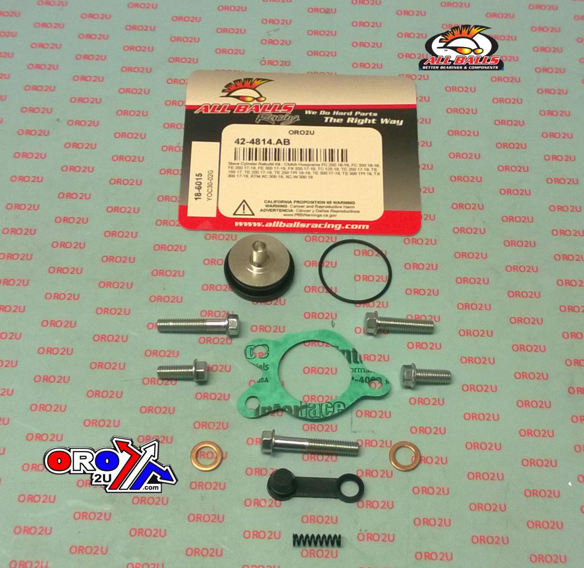 CLUTCH SLAVE CYL REBUILD KIT ALLBALLS, ALLBALLS 18-6015 GASGAS/HUSKY/KTM 125-350 16-22