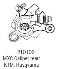 KTM/HUS REAR RACING CALIPER, MOTOMASTER 210109 MXC