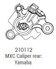 YAMAHA REAR RACING CALIPER, MOTOMASTER 210112 MXC