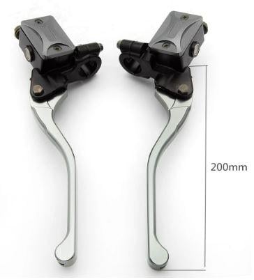 HYDRAULIC CLUTCH & BRAKE LEVERS MASTER CYLINDER SET 7/8 22mm UNIVERSAL MOTORCYCLE