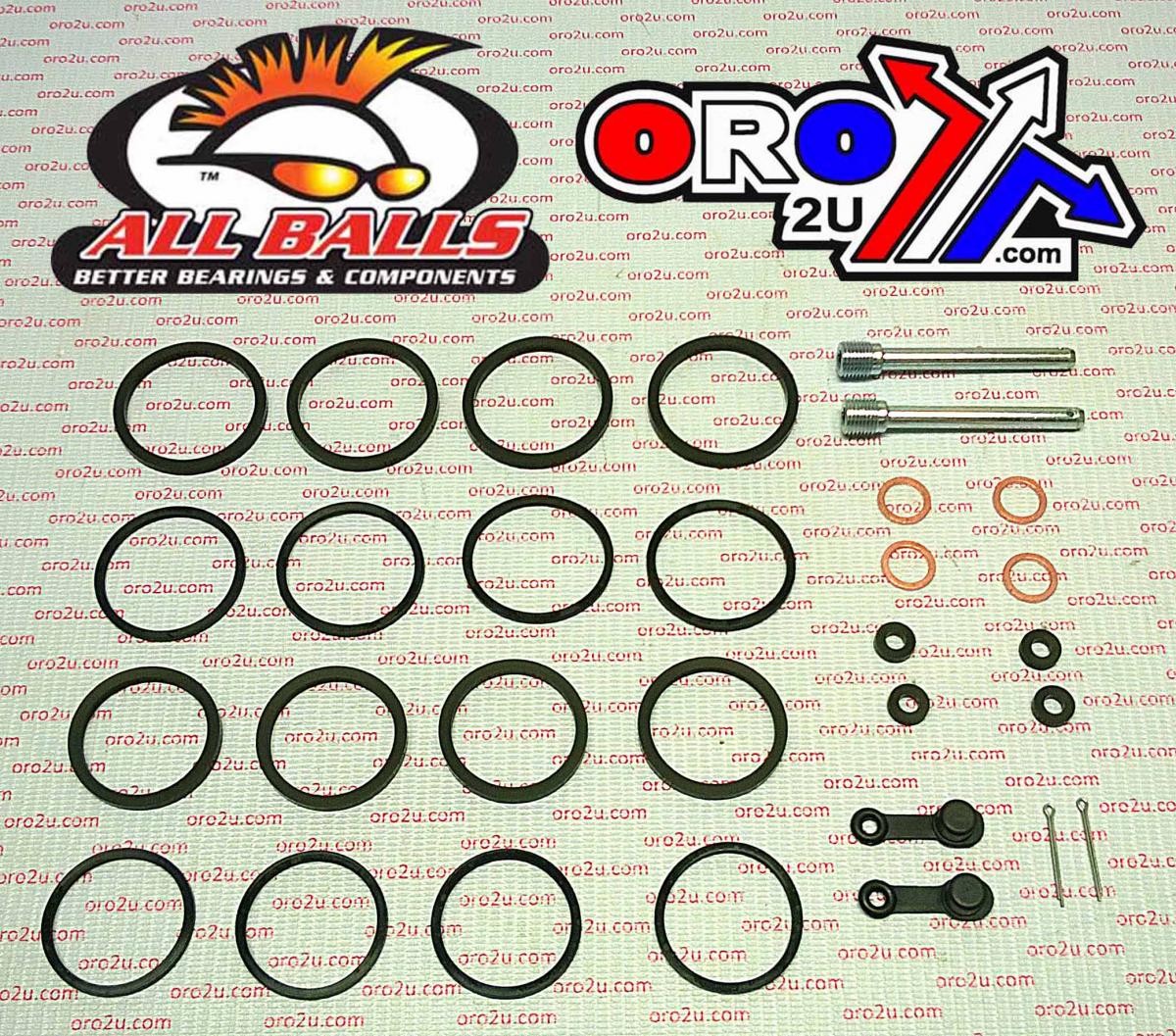 BRAKE CALIPER REBUILD KIT ALLBALLS, ALLBALLS 18-3117 SUZ GSXR600-1100 88-93 FRONT