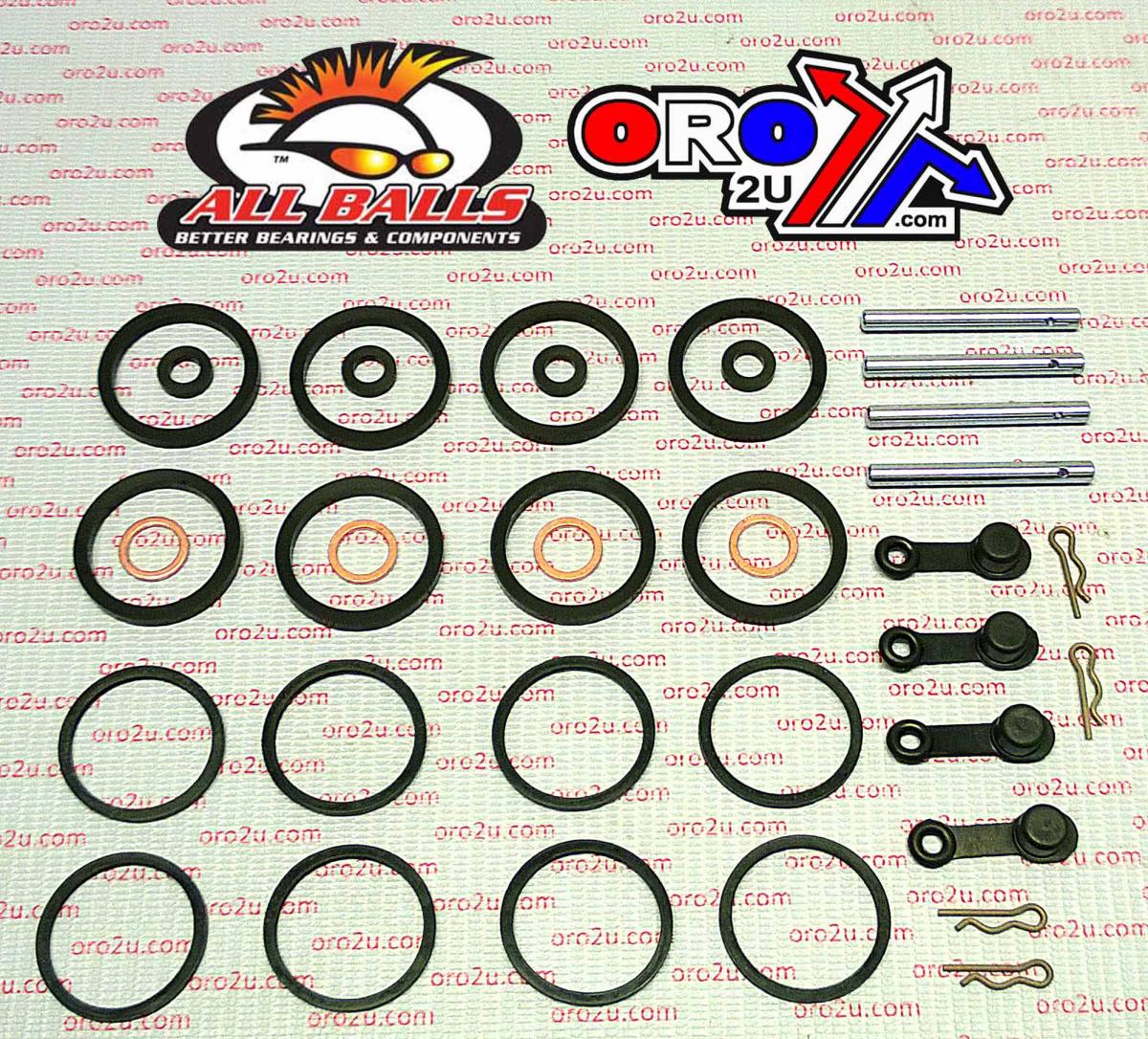 BRAKE CALIPER REBUILD KIT ALLBALLS, ALLBALLS 18-3135 SUZ GSX600/750F 88-97 FRONT