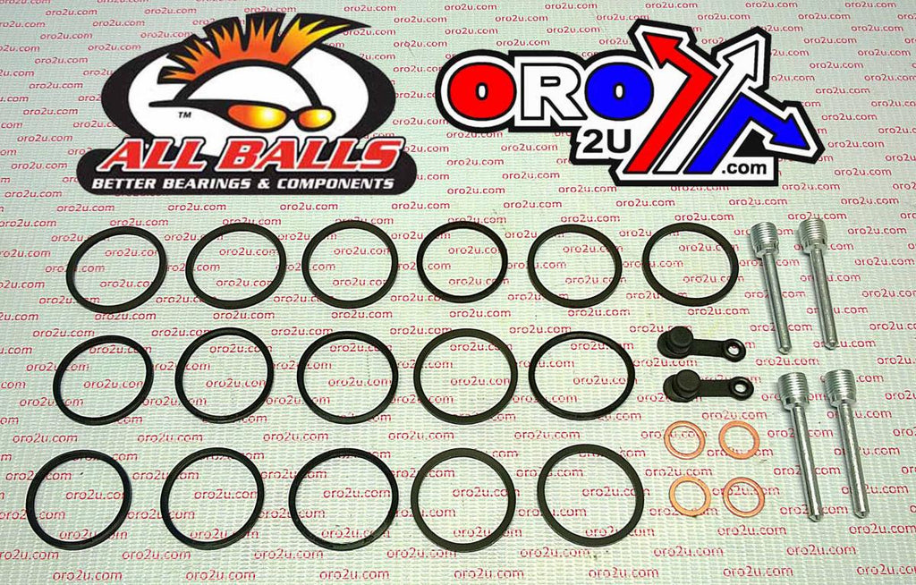 BRAKE CALIPER REBUILD KIT ALLBALLS, ALLBALLS 18-3158 KAW ZX600 13-22 FRONT