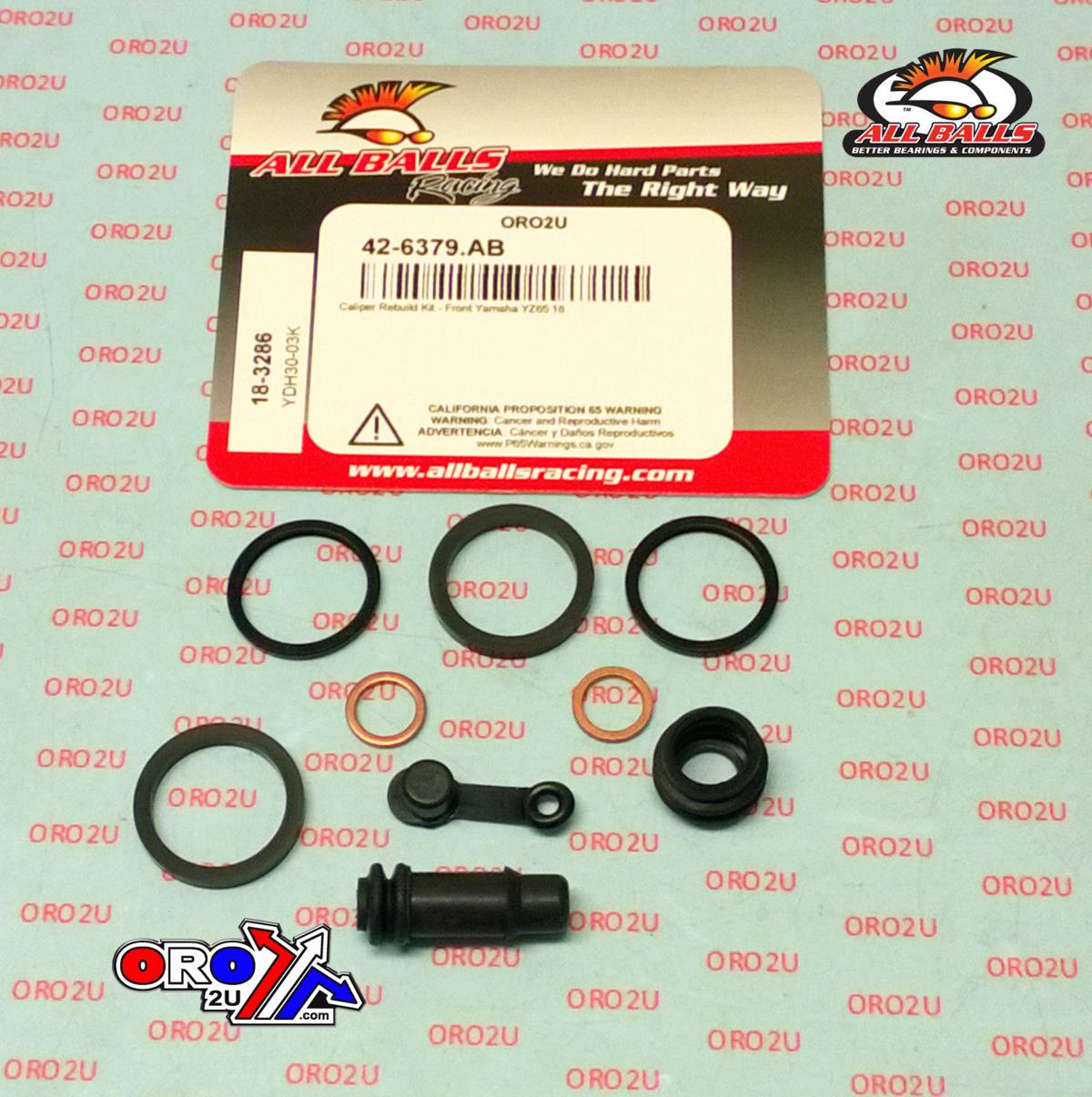 BRAKE CALIPER REBUILD KIT ALLBALLS, ALLBALLS 18-3286 YAM YZ65 18-22 FRONT