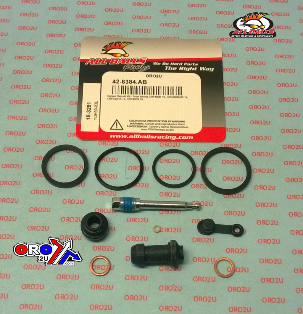 BRAKE CALIPER REBUILD KIT ALLBALLS, ALLBALLS 18-3291 HONDA CRF 250/450 19-22 FRONT