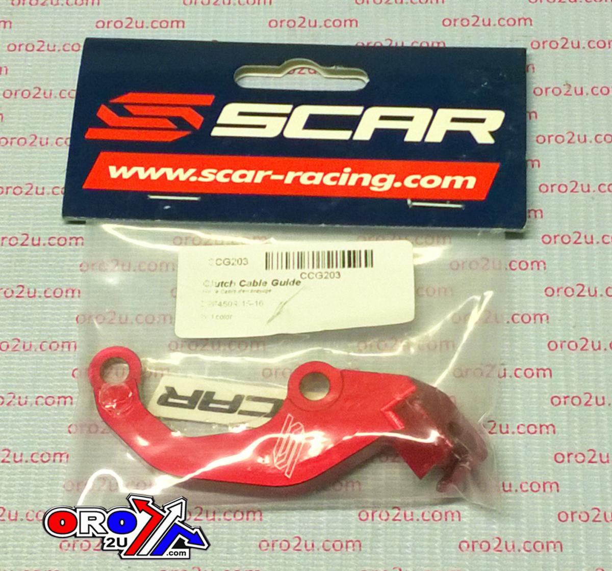 CLUTCH CABLE GUIDE RED, SCAR CCG203 CRF450 14-17