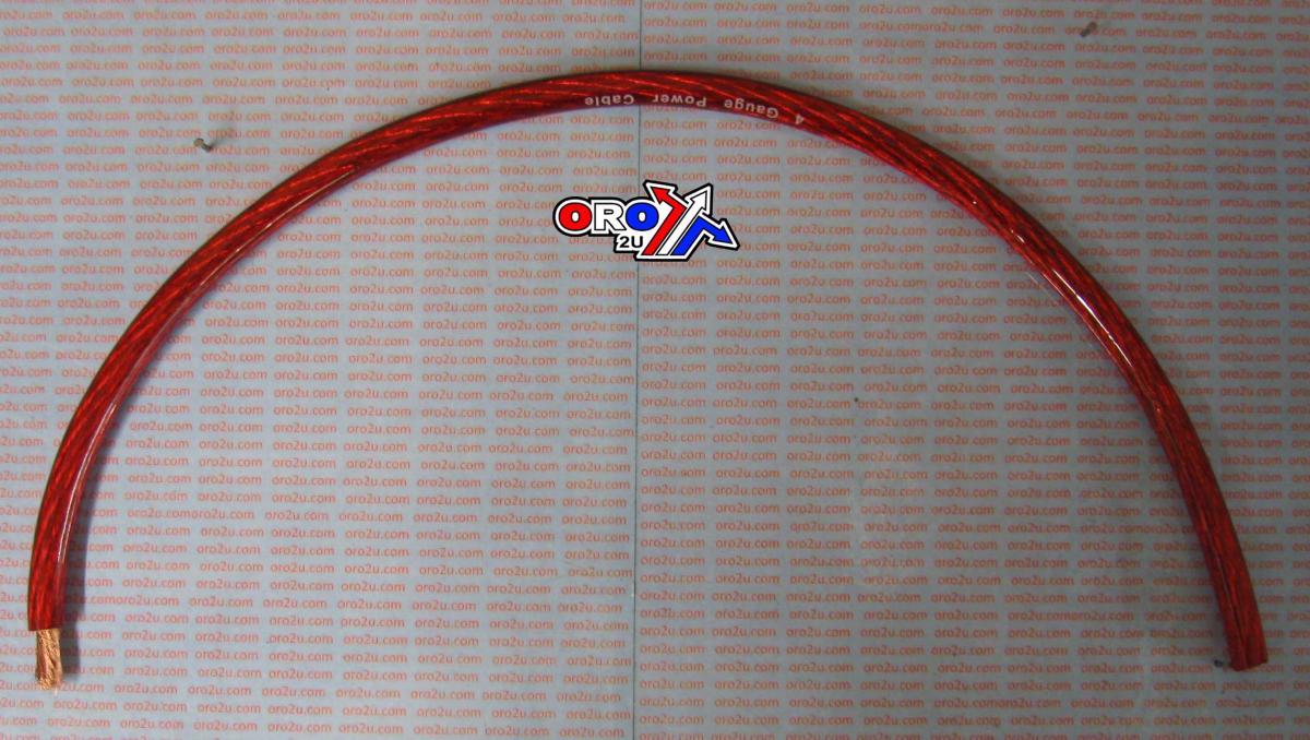 10mm RED CABLE 500mm EACH, 25mm2 / 170AMPS