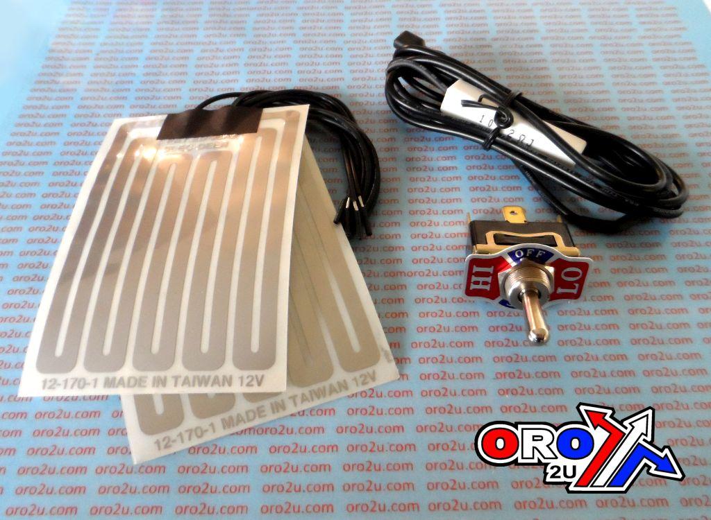 GRIPS HEATERS SET UNIVERSAL, 3AMP 12V HEATED GRIP WARMER