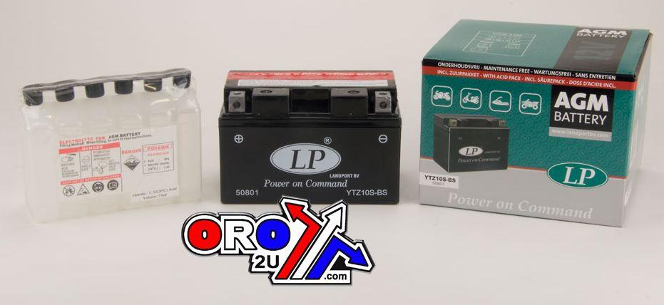 BATTERY LTZ10S-BS 12V MA.FREE, LANDPORT Maintenance Free, AGM, MA LTZ10S-BS