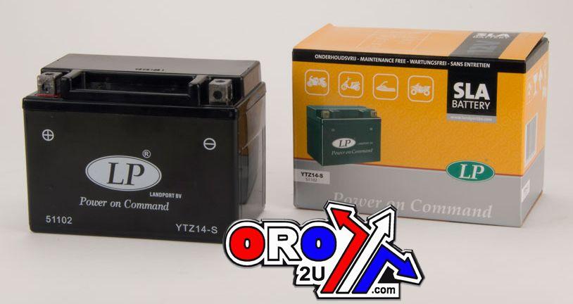 BATTERY LTZ14-S 12V SEALED, LANDPORT11.2Ah. 51102, YTZ14S / YTZ14BS MB YTZ14-S, MS LTZ14-S
