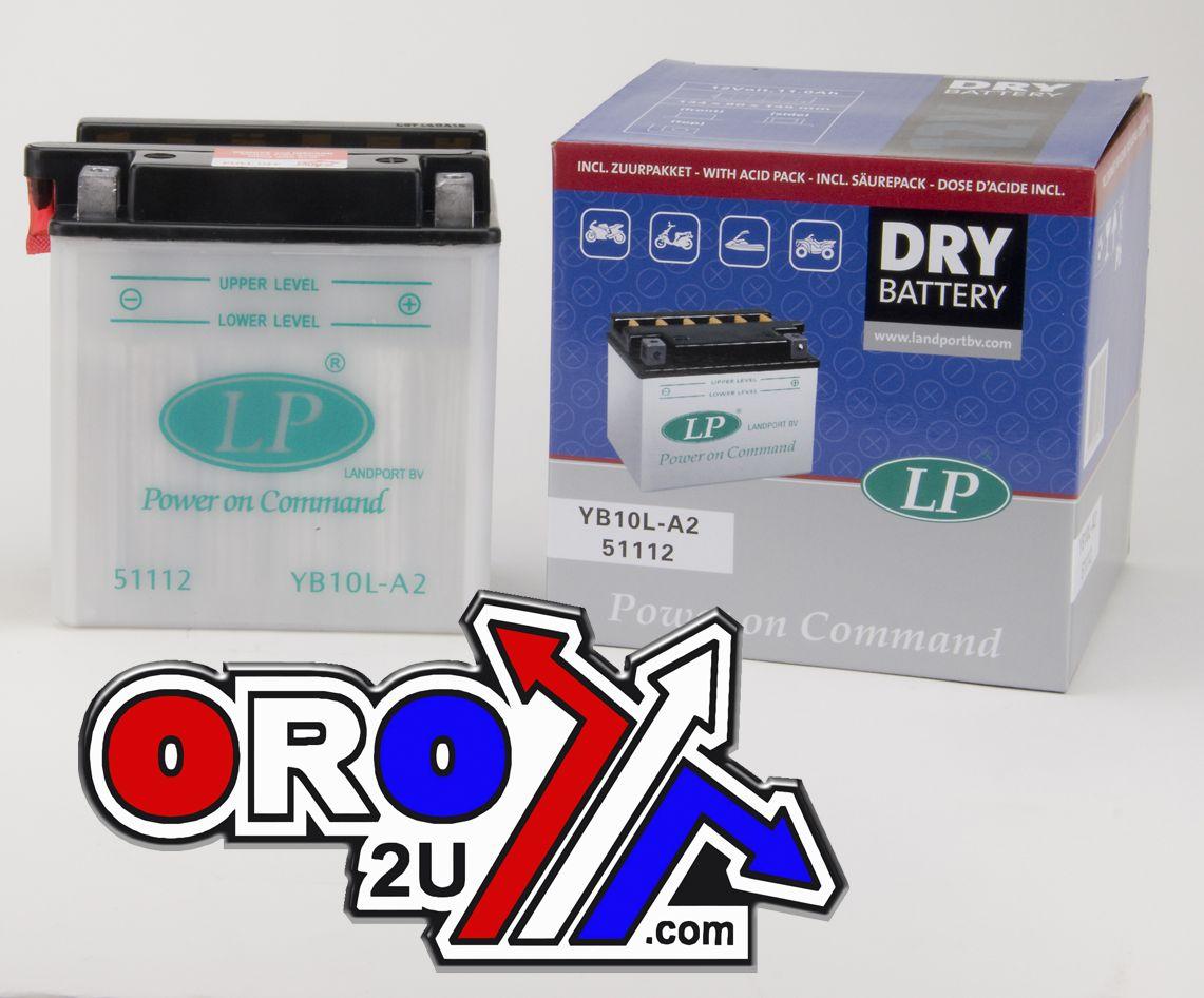 BATTERY YB10L-A2 12v 11Hh DRY, LANDPORT 51112, ROAD, MC