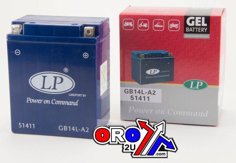 BATTERY LB14L-A2 12V 14Ah GEL, LANDPORT 51411 [YB14L-A2], MG LB14L-A2, MG GB14L-A2, MG LTX14AH-3