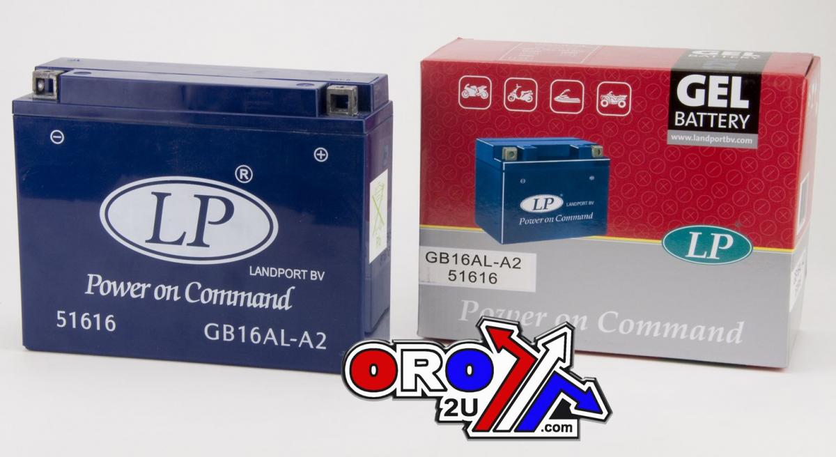 BATTERY LB16AL-A2 12V 16Ah GEL, LANDPORT 51616, MG LB16AL-A2, MG GB16AL-A2, (SAME AS YB16AL-A2)