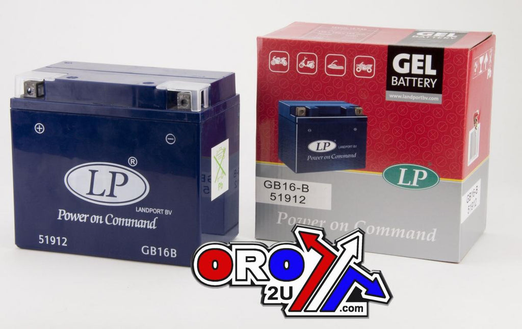 BATTERY LB16B 12V 16Ah. GEL, LANDPORT 51912, MG LB16B, (SAME AS YB16B) MG GB16B