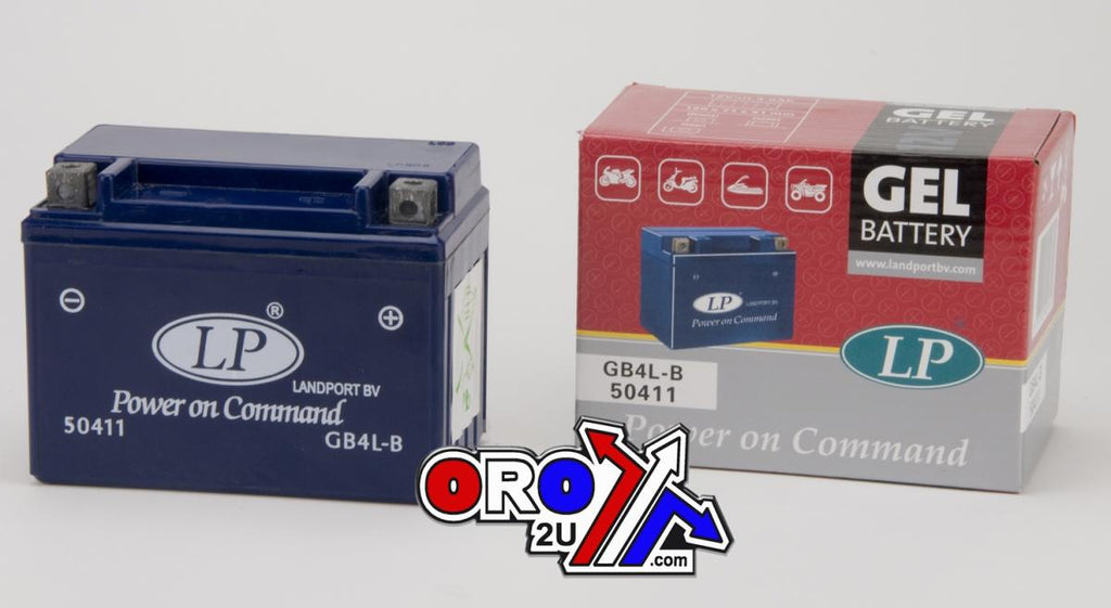 BATTERY LB4L-B 12V 4Ah GEL, LANDPORT 50411, MG LB4L-B, MG GB4L-B, 44-3444 (SAME AS YB4L-B)