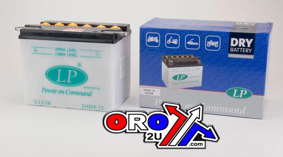 BATTERY LHD4-12 12V 29Ah DRY, LANDPORT 53236 HARLEY DAVIDSON, MB YHD4-12