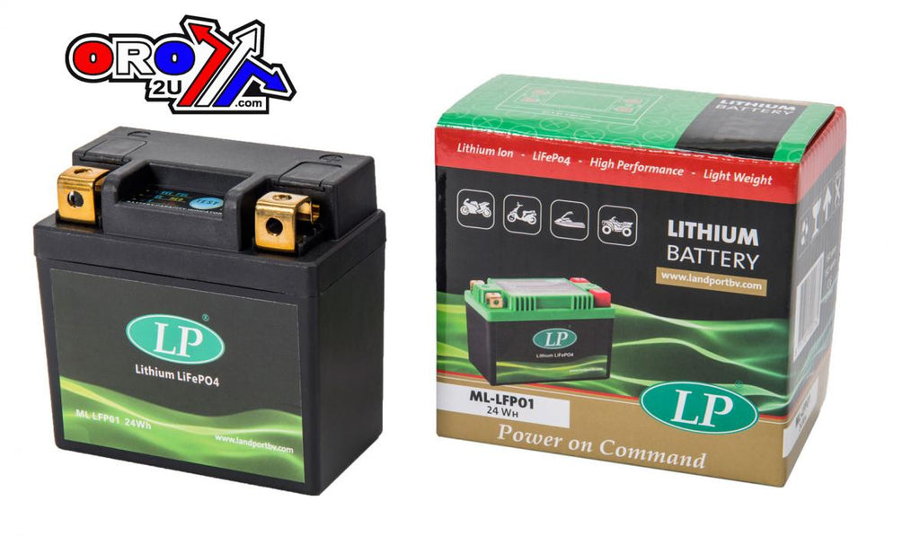 BATTERY LITHIUM 12V LFP01, KTM 1AH SX-F 450/250, CRF 250/450 HONDA, YT4AL-BS, YT5AL-BS, YTX4L-BS, YTX5L-BS, YTZ5S, HY85S, LTKTM04L, BSLi-01