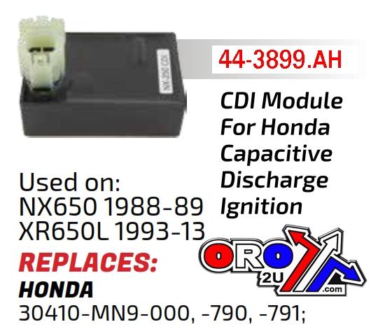 CDI BOX HONDA NX650, XR650L, 30410-MN9-000, IHA6047, 1640, 30410-MN9-790, 30410-MN9-791