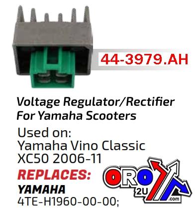 REGULATOR Yamaha SCOOTERS, AYA6034, 4TE-H1960-00-00 XC50, ROAD