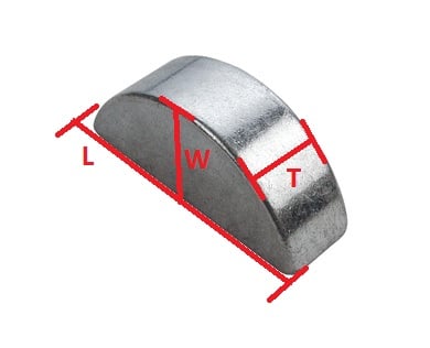 WOODRUFF KEY 2.97 x 4.95 x 12.30mm YAMAHA YZ80 DT100 DT125 QT50 90280-03045-00 90280-03017-00